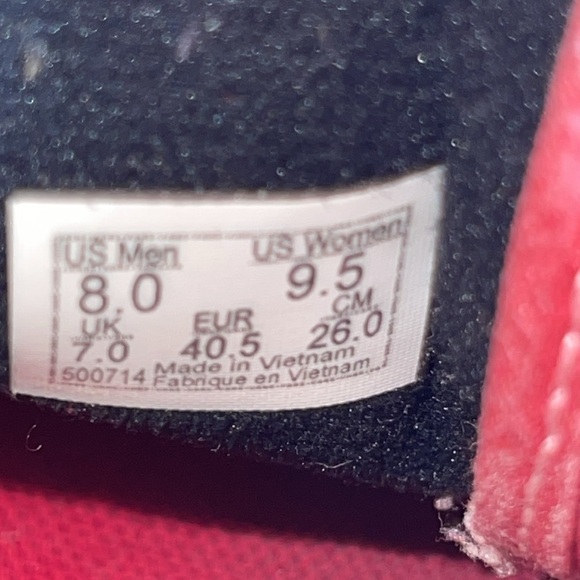 Vans SK8 Hi Decon Red And White Skater Sneakers - Picture 10 of 10